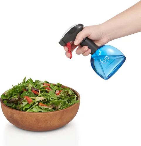 Miniatura 7 de Evo Mini pulverizadores de aceite, sin aerosol, para aceite de oliva, aceites de cocina y vinagres, azul, capacidad de 8 onzas, juego de 2