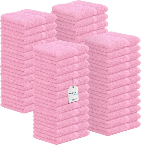 Miniatura 15 de Avalon Towels Toallitas de Algodón – (Paquete de 24) Tamaño 12x12 Pulgadas, 100% Algodón Hilado en Anillo, Toallitas Faciales Suaves y Absorbentes
