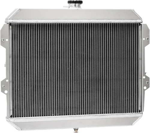 Miniatura 8 de Radiador para Nissan Datsun 280ZX 280 ZX 2.8L L6 Gas 1981-1983, radiador de aluminio completo de 4 filas + ventilador de 14 pulgadas + cubierta +