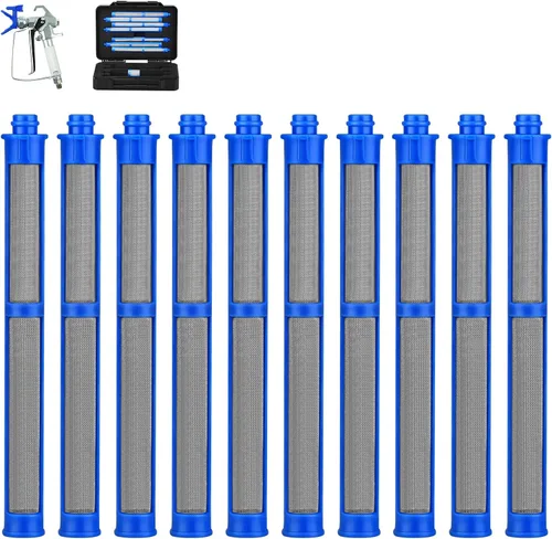 Miniatura 8 de Paquete de 10 filtros de pistola pulverizadora sin aire 287032 60 malla compatible con pistola rociadora Contratista II y FTx II, con una caja