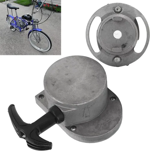 Miniatura 7 de Kit de motor de bicicleta, bicicleta motorizada eléctrica, montaje de arranque de arranque de motocicleta Reemplazo de aleación de aluminio