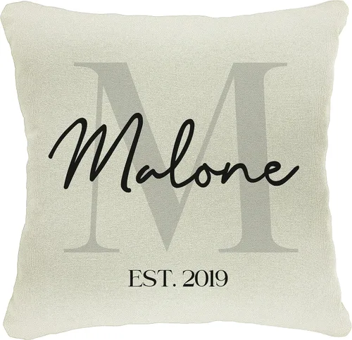 Funda de almohada personalizada con nombre de familia de 18 x 18 pulgadas, diseño personalizado para abuela, nietos, abuela, mamá, mamá, mamá, mamá,