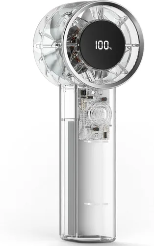 TriPole Ventilador portátil mini ventilador turbo de mano para viajes, tiempo máximo de enfriamiento de 20 horas, ventiladores de batería recargable