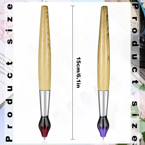 Miniatura 2 de Outus Bolígrafos de pincel de bambú con forma de pincel retráctil, novedosos, regalos de agradecimiento para profesores de arte, suministros