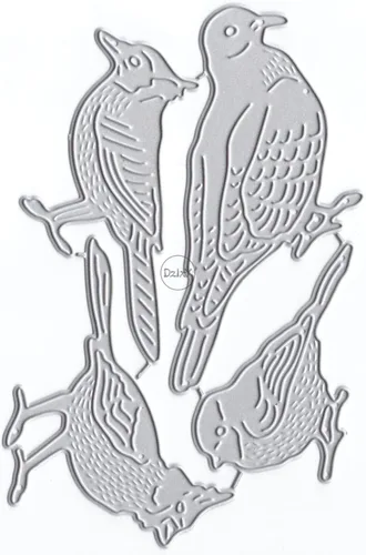 DzIxY Troqueles de corte de metal con pájaro carpintero para kit de fabricación de tarjetas, troquelados, troquelados, plantillas de máquina de