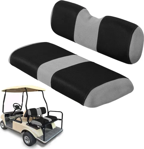 Miniatura 15 de Juego de fundas de asiento de carrito de golf, fundas para asientos delanteros de carrito de golf, ajuste para Club Car Precedent OEM, cojín de Azul