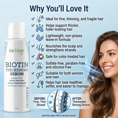 Miniatura 8 de Paisle Botanics Suero para el crecimiento del cabello para la pérdida del cabello, biotina natural, espesante de cabello fino para mujeres