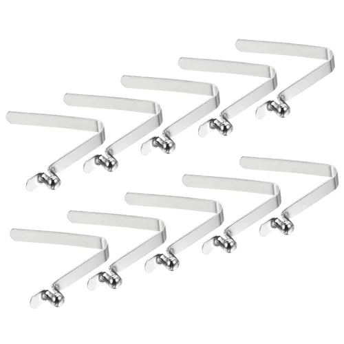 Miniatura 22 de PATIKIL Broches de paleta de kayak de 0.197 x 0.118 in, paquete de 10 clips de acero en forma de V de un solo pasador, clips de resorte, tubo