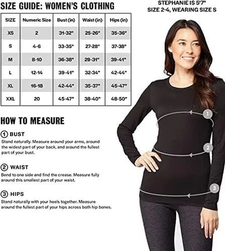 Miniatura 5 de 32 Degrees - Camiseta ligera para mujer, manga larga, ajuste de forma, elástico en 4 direcciones, térmica