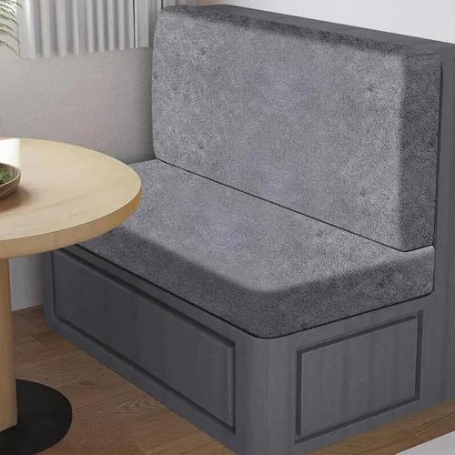 Miniatura 2 de ANARACHON Fundas de cojín elásticas con aspecto de cuero para caravana, fundas de cojín para asiento de cabina de caravana