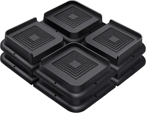 Miniatura 45 de ANNKUT Elevadores de cama de 1 pulgada resistentes, elevadores de muebles para cama, escritorio, mesa, sofá, sofá, elevadores de cama de gran