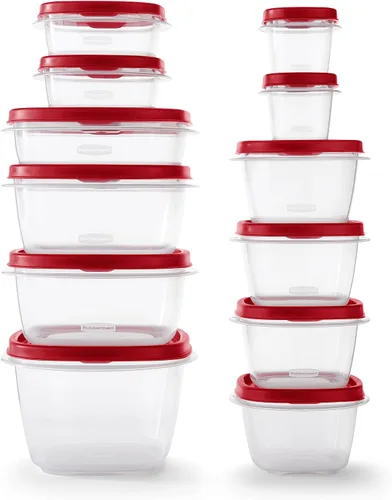Miniatura 2 de Rubbermaid Juego de recipientes de almacenamiento de alimentos surtidos - Caja de: 1; Cantidad de cada paquete: 24; Cantidad total de artículos: 24