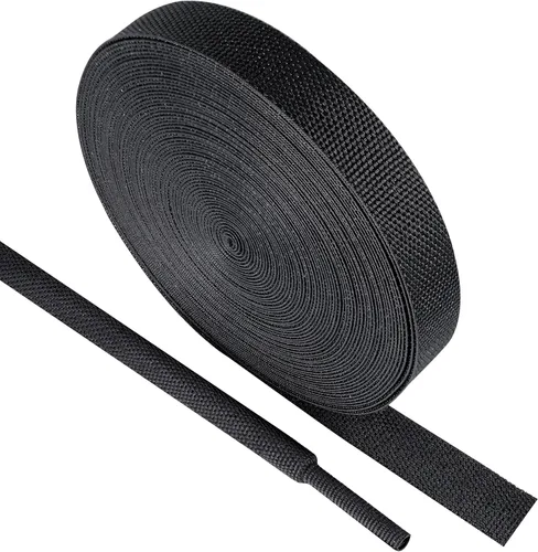 Funda trenzada termocontraíble negra para automóvil, proporción 2:1, resistente al desgaste, tela plana retráctil para cables de automóvil,