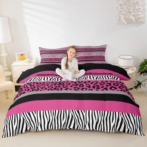 Miniatura 29 de Feelyou Juego de ropa de cama color verde azulado, tamaño individual, funda de edredón turquesa, azul, gris, grunge, degradado, para niños, niñas