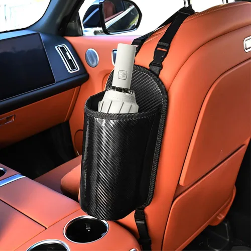 Miniatura 4 de Expansor grande para portavasos de automóvil, bolsa colgante de almacenamiento lateral del asiento, bolsa colgante de fibra Mertial para botellas