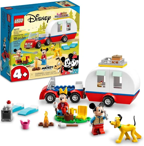LEGO Disney Mickey Mouse y Minnie Mouse 10777 - Juguete de construcción con furgoneta, coche y figura de Pluto, para niños de 4 años