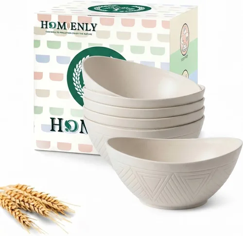 Miniatura 29 de Homienly Tazones para servir de 9.6 pulgadas, platos grandes para servir para fiestas de boda, 60 onzas para ensalada, guarniciones, pasta