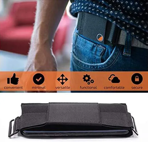 The Minimalista Invisible Wallet - Riñonera unisex Mini bolsa para tarjetas de llaves teléfono deportes al aire libre 2023 NEWS (S: 4.921 in)