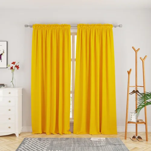 Miniatura 90 de UPOPO Cortinas de Niveles Beige Sobre Fregadero con Textura de Lino para Ventana de Cocina de 16 Pulgadas de Largo Caravana Privacidad Pequeñas
