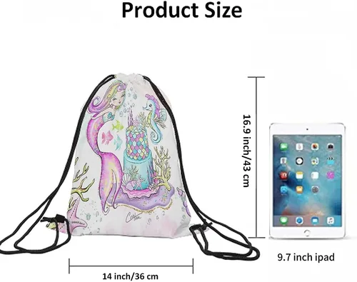 Miniatura 6 de Beabes Bolsas con cordón abstracto Mochila Bolsa de gimnasio Bolsa de cordón, Multi-a218, Mochilas de viaje