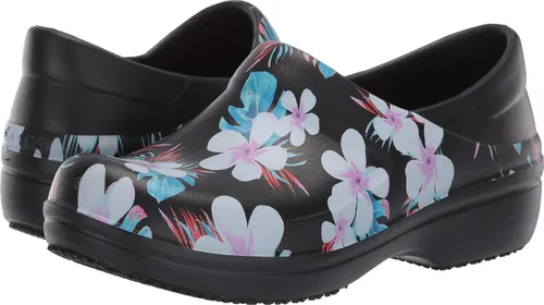 Crocs Zuecos Neria Pro II para mujer, zapatos de trabajo antideslizantes, Negro -