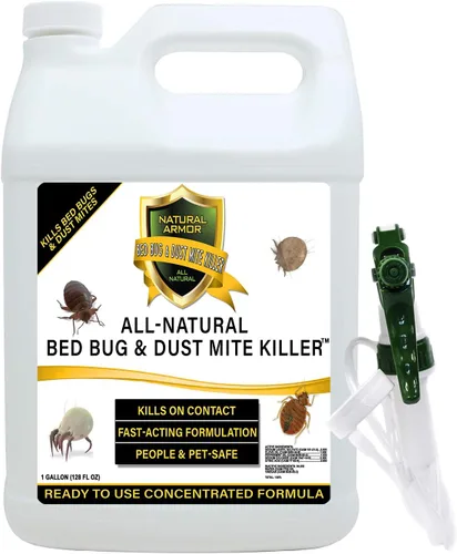 Tratamiento natural en aerosol para insectos y insectos - Colchones, fundas, alfombras y muebles, protección rápida y extendida. Seguro para