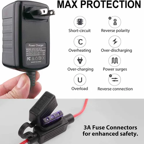 Miniatura 3 de Mantenedor de batería de 12V con carga lenta para motocicleta Harley Davidson y coche