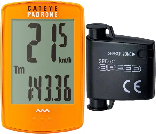 Miniatura 11 de CATEYE Computadora Inalámbrica para Bicicleta Padrone – Ciclocomputadora con Pantalla de Gran Tamaño, Velocímetro y Odómetro Inalámbricos, Montaje