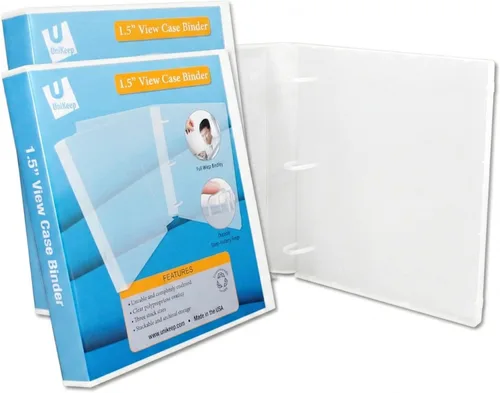 Miniatura 11 de UniKeep Carpeta de 3 anillos – La carpeta está totalmente cerrada, disponible en blanco, transparente o negro y en diferentes tamaños de lomo