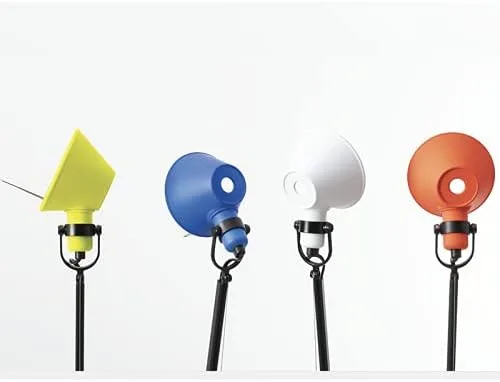 Miniatura 6 de Artemide Tolomeo Micro Bicolor Ajustable Sobremesa Edición Limitada - Nero/Corallo