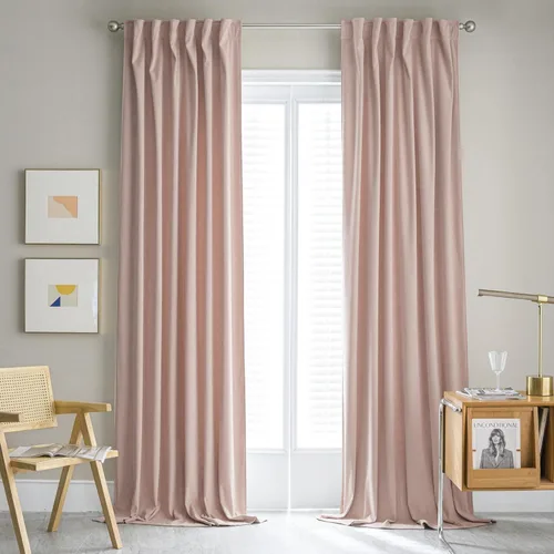 Miniatura 8 de MUMFAS Cortinas con pestaña trasera naranja tostado 52x63 2 paneles