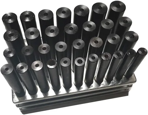 Miniatura 3 de 33pc centro transferencia punzones conjunto maquinistas herramienta punzón soporte tratado calor acero negro óxido industrial acabado