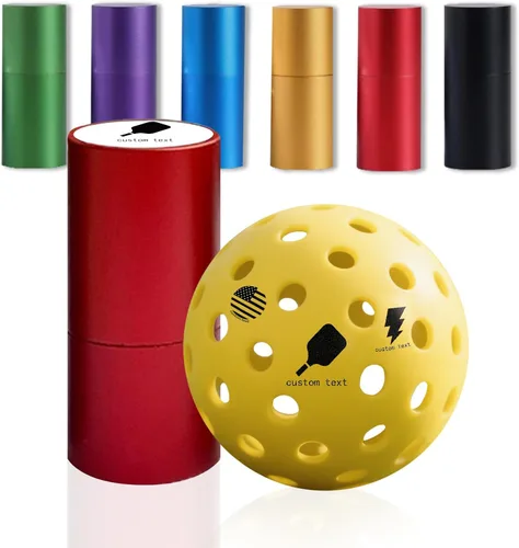 Miniatura 7 de Marcador de sello de pickleball personalizado - Sello de nombre personalizado para bolas de pickleball, sin ensuciar, tinta de larga duración