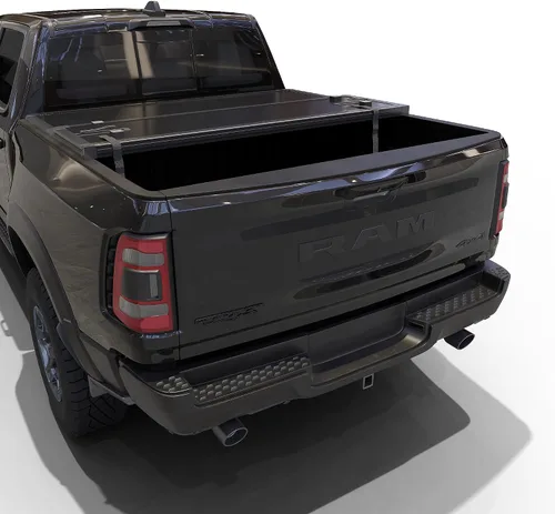 Miniatura 7 de Cubierta rígida de tres pliegues para cama de camioneta compatible con Dodge Ram 1500 y 2500 2009-2026, cama de 5.7 pies sin caja Ram (171.2 cm)