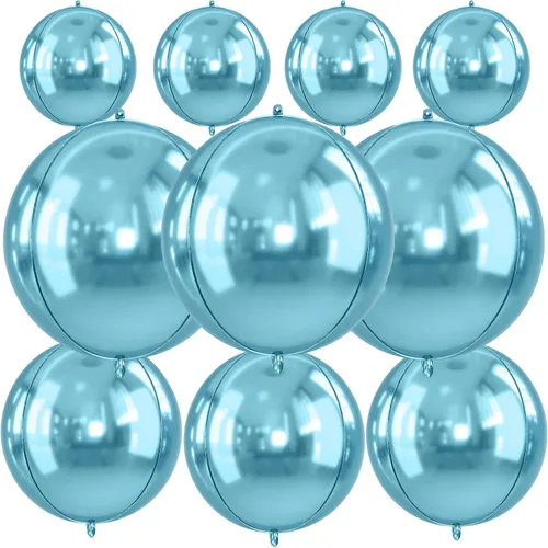 Miniatura 29 de Globos redondos de papel de aluminio para baloncesto, globos de helio 4D de 22 pulgadas, 18 pulgadas, 15 pulgadas, balón de baloncesto negro