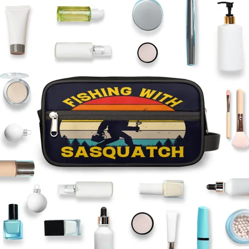 Miniatura 4 de Neceser de viaje para hombres y mujeres, bolsa de afeitar resistente al agua, bolsas de almacenamiento plegables con asa para artículos de tocador