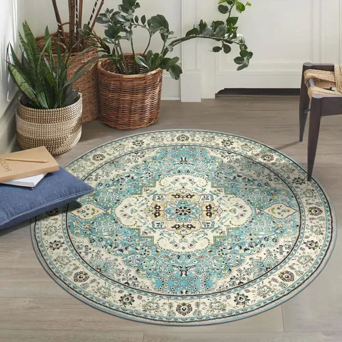 Miniatura 279 de Lahome Alfombra Bohemia Tribal Lavable de 3 x 5, Alfombras Antideslizantes para Entrada, Dormitorio, Sala de Estar, Vintage, Ultra Suave, No