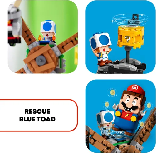Miniatura 4 de LEGO - Juego de Super Mario Reznor Knockdown Expansion, kit de construcción 71390, juegos coleccionables para niños, 2021 (862 piezas)