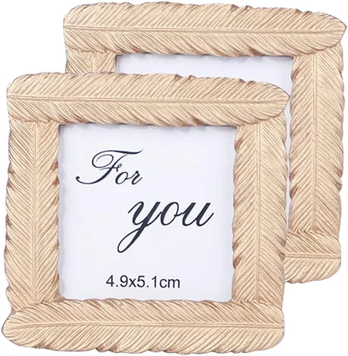 NOLITOY Carpeta de fotos pequeña, 8 unidades, juego dorado, decoración antigua, decoración de mesa, marcos de pósteres pequeños para colgar en la