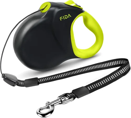 Miniatura 10 de Fida Correa retráctil mejorada para perros de 30 pies, correa resistente para mascotas para razas medianas/grandes de hasta 110 libras, correa