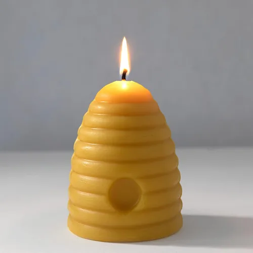 Miniatura 2 de The Beeswax Co. - Vela grande de cera de abejas de colmena – Perfumada a miel natural, de larga duración y ecológica, mecha de algodón, cera