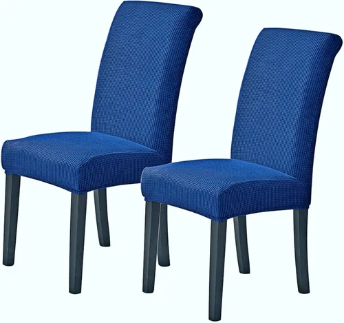 Miniatura 39 de Juego de 6 fundas elásticas para sillas de comedor, fundas para sillas de comedor lavables y removibles, fundas para sillas de comedor protectoras