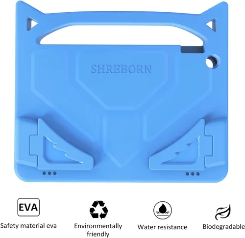 Miniatura 5 de Funda protectora para tablet de 1 0, ligera, a prueba de golpes, con bonito soporte de mango de gato (9ª/7ª generación, versión 2019/2017)