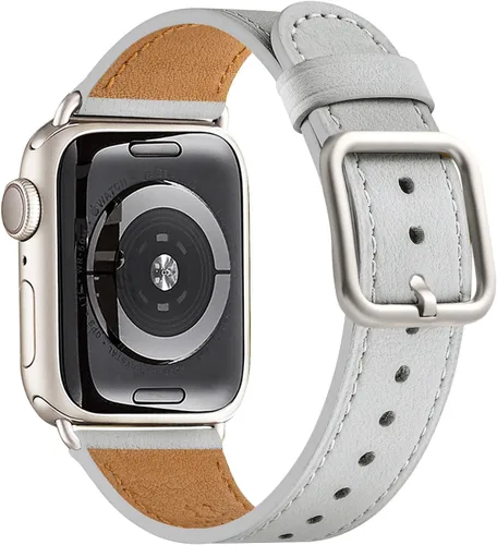 Miniatura 61 de MNBVCXZ Correas de cuero compatibles con Apple Watch para mujeres, correa de repuesto genuina para iWatch Series 11 10 9 8 7 6 5 4 3 2 1 SE 3 SE 2