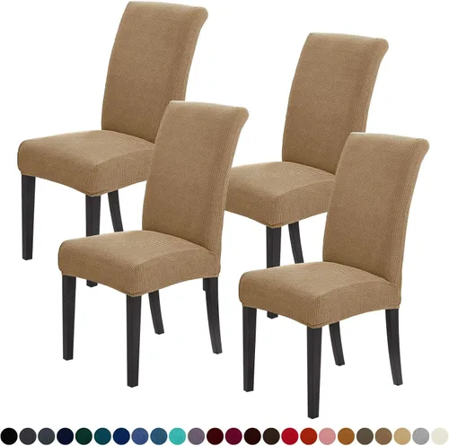 Miniatura 47 de Joccun Fundas para Sillas de Comedor Juego de 2, Fundas Elásticas para Sillas de Comedor Fundas para Sillas de Comedor Protector de Asiento, Funda