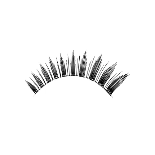 Miniatura 505 de Pooplunch - Pestañas postizas finas de visón sintético, estilo ojo de gato, naturales, cruzadas, tipo racimo, efecto 8D de volumen, tiras