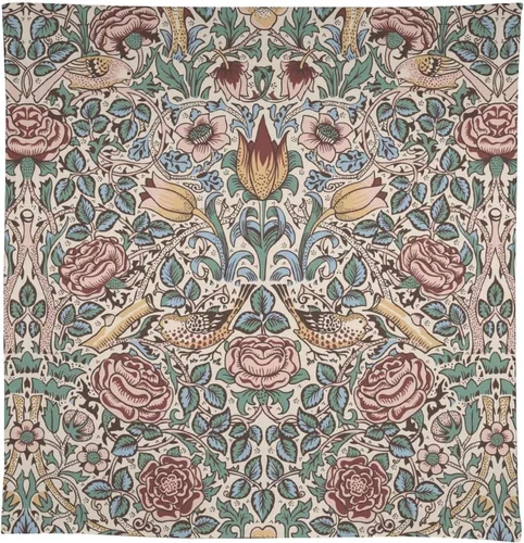 Miniatura 252 de Mantel Floral Retro de Pájaros, Diseño Original Bohemio William Morris Estampado Cubierta de Mesa para Hogar Picnic Fiesta Comedor Cocina William