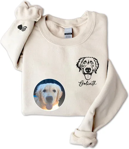 Miniatura 20 de GodLover Custom Dog Mom Embroidered Sweatshirt, Personalized Pet Lover Hoodie, Gift for Women, Mothers Day, Christmas Estilo 03.