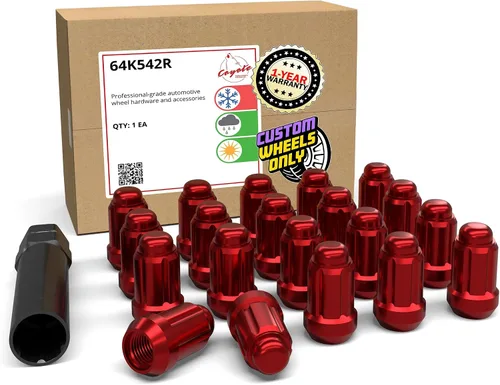 Miniatura 22 de Wheel Accessories Parts 20 piezas de 0.472 in 1.50 12 x 1.50 rosca para automóvil de 1.38 pulgadas de largo, tuerca negra para muchos automóviles