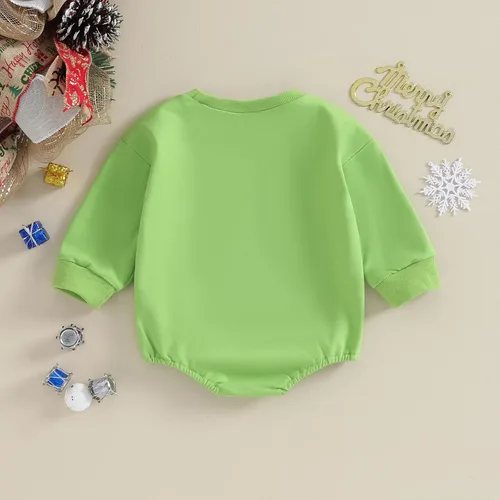 Miniatura 4 de MERSARIPHY Ropa de Navidad para bebé, sudadera para bebé, niño, niña, mameluco de Papá Noel para bebé, trajes de otoño e invierno